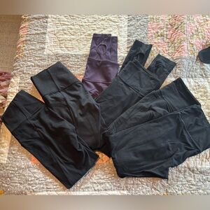 Six pairs of old Athleta Leggings